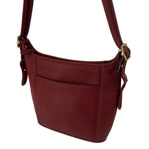 Coach Vintage USA Made 9816 Legacy Leather Bucket Shoulder Crossbody Red